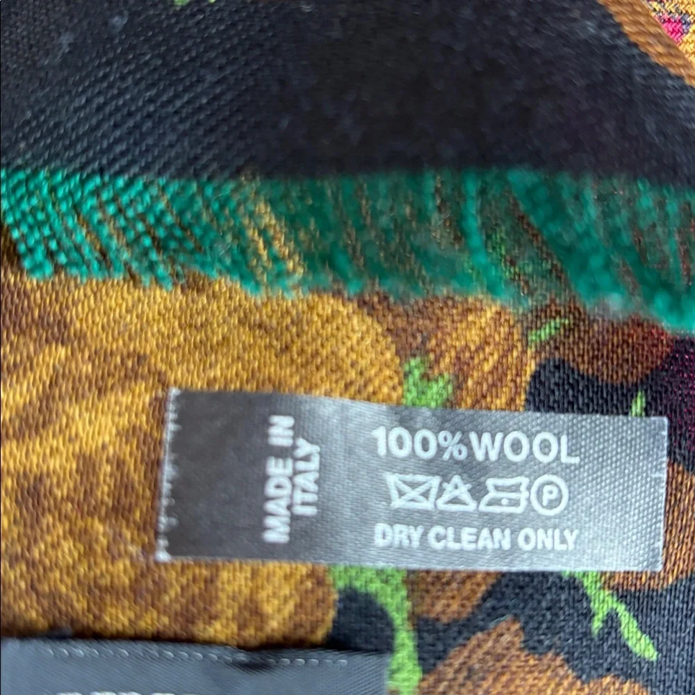 Liberty Multicolor Plaid and Floral Accent shall scarf